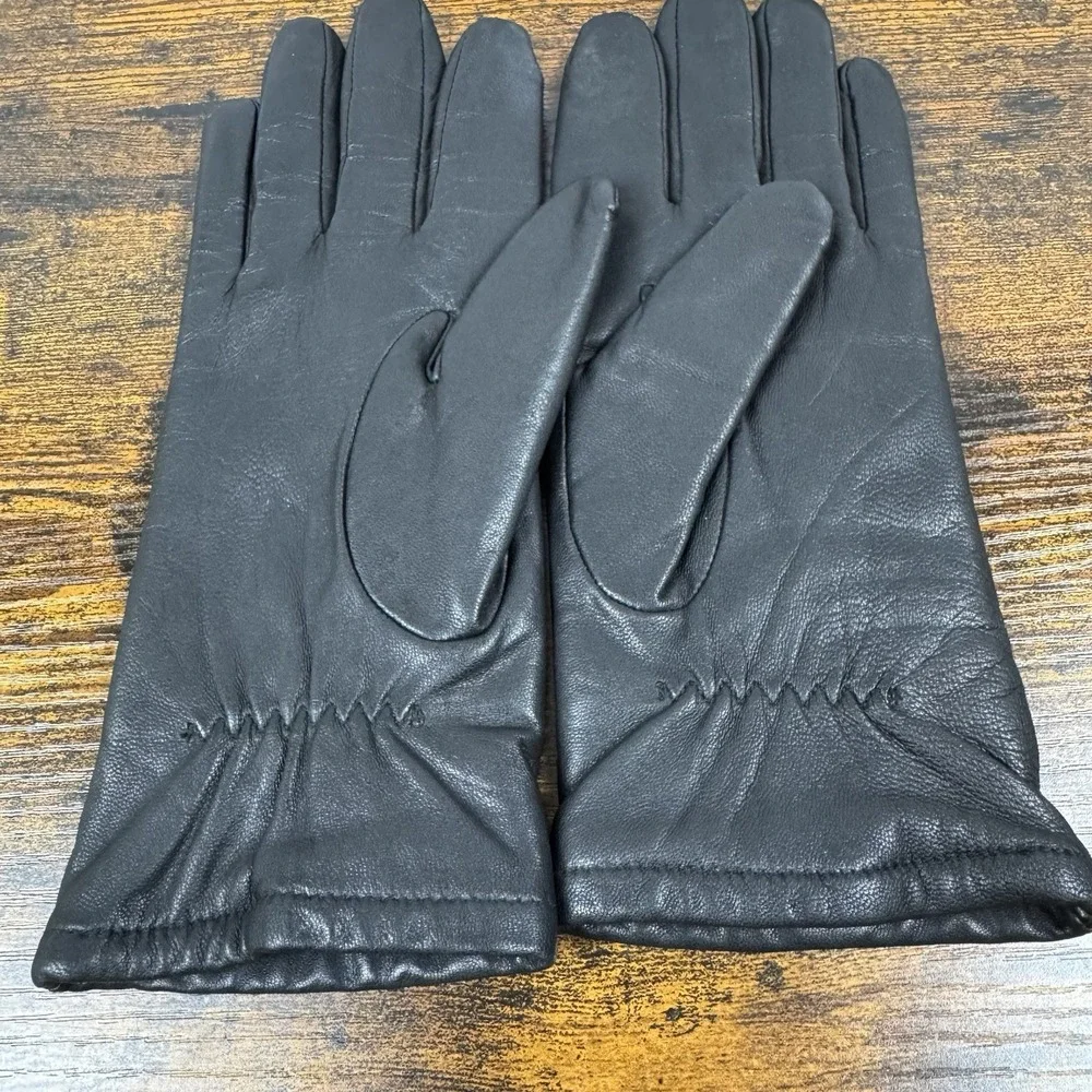 Vintage Fownes Woman's Genuine Leather Gloves‎ Size 7 WPL 9522 Lined
